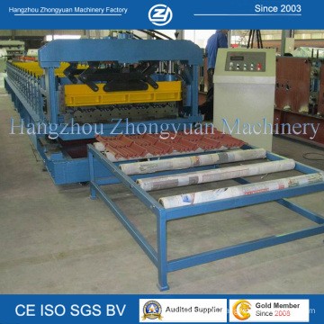 ISO Steel Roof Tile Cold Roll Forming Machine